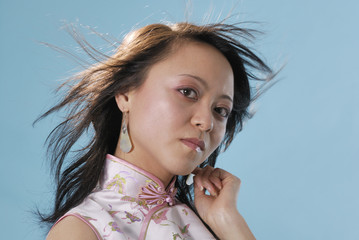 Girl in Chinese Traditional Dress