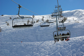 People on gondolas 2