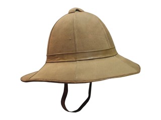 A Traditional Army Pith Helmet.
