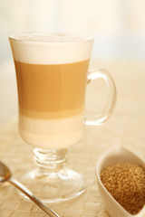 Cafe Coffee Latte in a glass