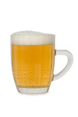 Fresh beer in a mug