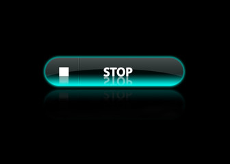 Stop button neon