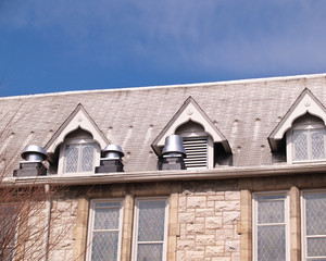 roof of a stone church