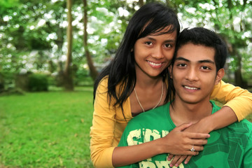 Obraz premium asian young couple