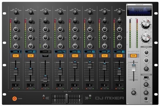 8 channel mixer