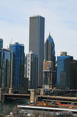 Fototapeta na wymiar Do wieżowców w Chicago
