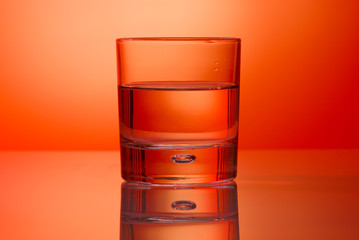 filled whiskey glass