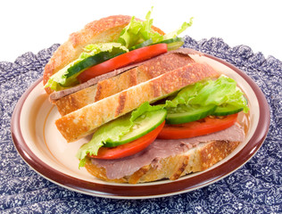 Salad Sandwich on Sour Dough Bread