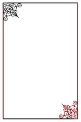 Obraz premium CADRE ROUGE NOIR