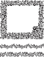 Floral frame and borders
