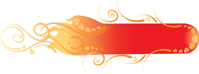 Beauty floral fire banner