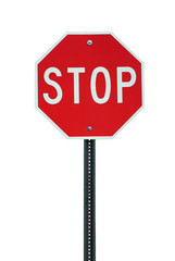 Naklejka premium Isolated stop sign