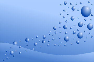 vector - abstract background wave and bubble