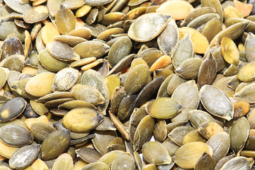 Close up of pumpkin seeds