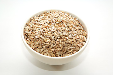Sunflower seeds in a bowl