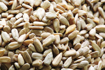 Close up of sunflower seeds