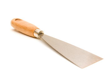 Putty knife, isolated on white background