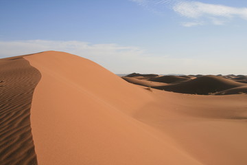 Fototapeta na wymiar Dune dans le Sahara marocain