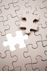 Missing piece of puzzle
