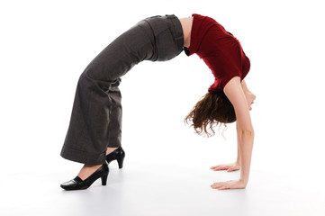 Businesswoman arch