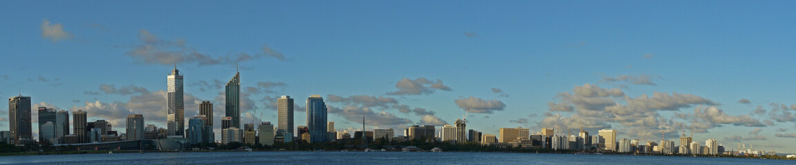 Fototapeta na wymiar Perth Skyline Panorama