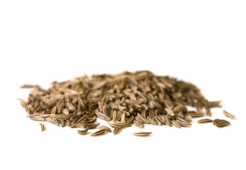 spice series - caraway seeds isolated on white 2