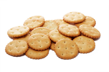 Fototapeta na wymiar Cookies on white