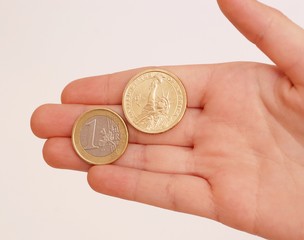 Euro and dollar 