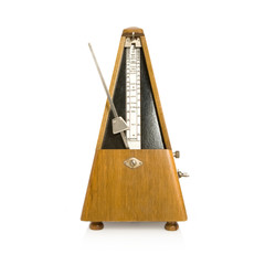 musical metronome on a white background