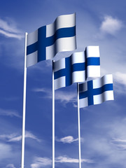 Obraz premium Finnish flag