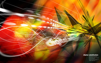 an abstract explosion