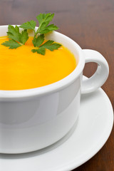 Carrots puree with parsley