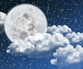 Beautiful moon night