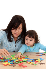 Fototapeta premium fun with mother