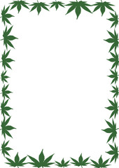 Obraz premium moldura de cannabis