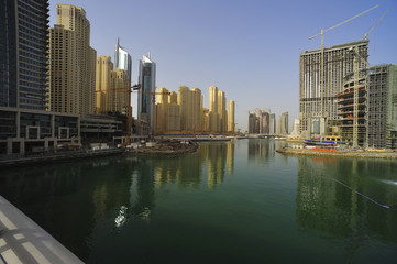 Fototapeta na wymiar Zjednoczone Emiraty Arabskie: Dubai Marina