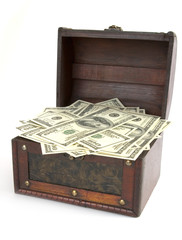 box with money