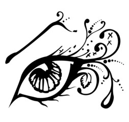 Vector illustration of an abstract eye