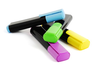 Group of color markers (file contains clipping path)