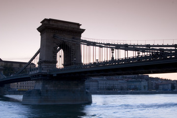 Obraz premium Budapest at nightfall