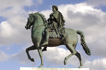 France; Lyon; Lyons; Bellecour square statue