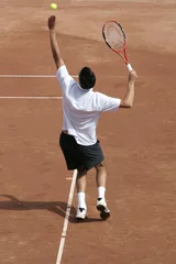 Gordijnen Tennis player © Tudor Stanica