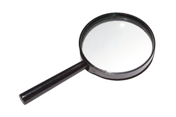 Magnifying glass isolated