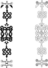Fototapeta premium black and white traditional pattern