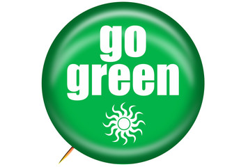 Go Green Solar Pin 2
