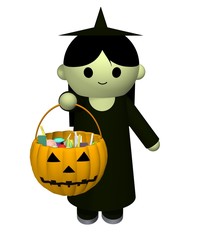 Trick or Treat girl
