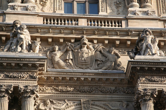 Fa&ccedil;ade du pavillon Richelieu au Louvre