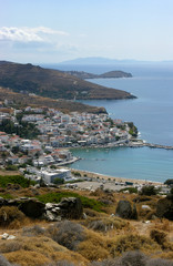 Fototapeta na wymiar Zatoka Batsi na Andros