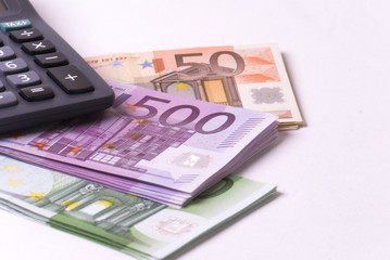 Money and calculator.