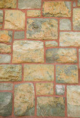 Multi Colored Stone Wall Background Abstract